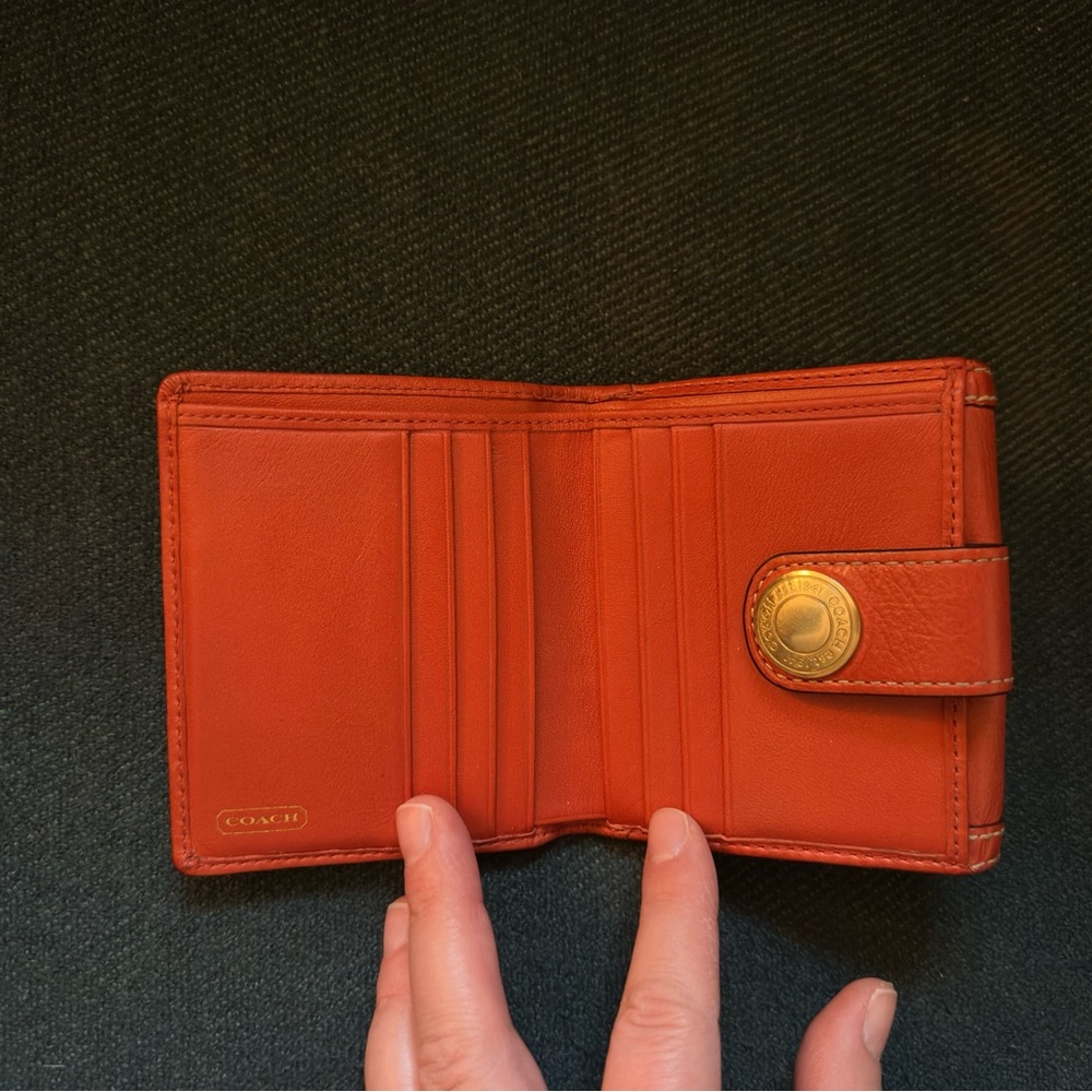Coach Orange Signature Wallet 🧡 - Picture 3 of 5